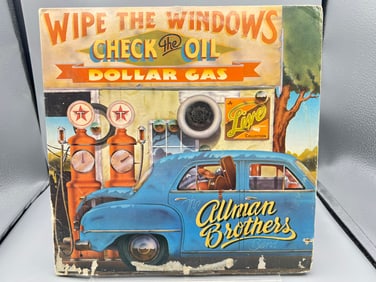 1976 The Allman Brothers Band Wipe The Windows, Check The Oil, Dollar Gas Vinyl Album - 2CX 0177