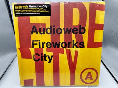 SEALED - Audioweb: Fireworks City (2021), Limited Edition, reissue, 180g red vinyl, UK pressing