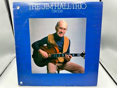 Jim Hall Trio: Circles (1981), promo hole in cover (Contemporary Jazz)