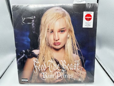 SEALED - Kim Petras: Feed The Beast (2023), Limited Edition, neon yellow vinyl, shrinkwrap has minor