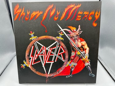 Slayer: Show No Mercy (2021), remastered reissue, red & black vinyl, EU pressing
