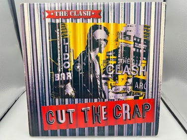 1985 The Clash Cut The Crap Vinyl Album - FE 40017