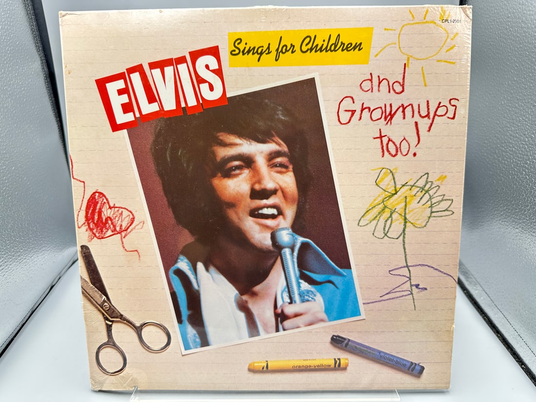 SEALED - Elvis Presley: Sings For Children and Grownups Too! (1978), includes textured greeting card (1 of 2)