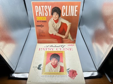 Patsy Cline (2 LP Lot): Showcase (1963), reissue; and A Portrait Of Patsy Cline (1964) - both LPs