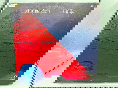 Milt Jackson: Olinga (1974), white label promo, promo hole in cover, gatefold (Jazz Funk)