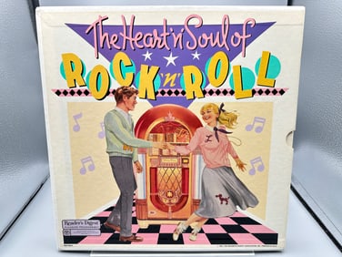 The Heart 'N' Soul Of Rock 'N' Roll (1987), Reader's Digest Box Set, Seven (7) LPs, includes 12-page