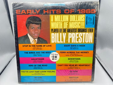 Unknown Release Date Billy Preston Early Hits of 1965 Vinyl Album - EX-662
