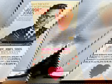 George Jones (2 LP Lot): Walk Through This World With Me (1967); and Geroge Jones Sings From The