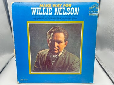 1967 Willie Nelson Make Way For Willie Vinyl Album - LPM 3748 - Full Seam Split