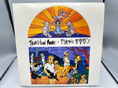 Thurston Moore: Psychic Hearts (1995), 2 LPs - one green vinyl, one black vinyl that is single-sided