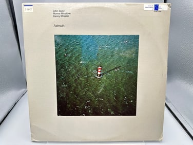 Azimuth: Self-titled: (1977), promo stamp on back cover, former owner name sticker on cover (Modal,