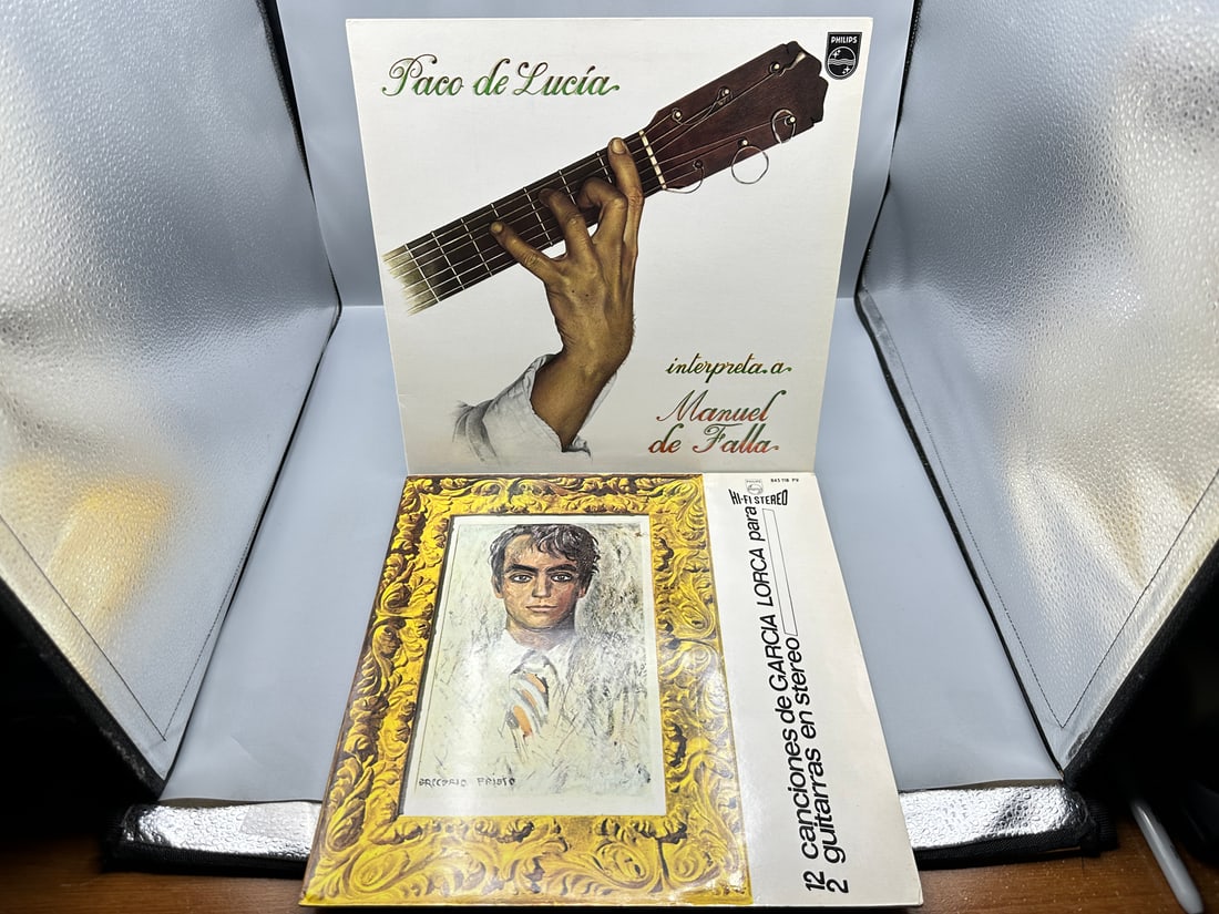 Paco de Lucia ( 2 LP Lot): Interpreta A Manuel De Falla (1978), gatefold, original Spain pressing; (1 of 4)