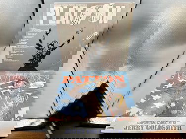 2 LP Soundtrack Lot: Platoon (1987); and Patton (1983), reissue