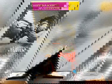 Chet Baker (2 LP Lot): Chet Baker Quintette (1963), top seam has 2-inch split; and A Taste of