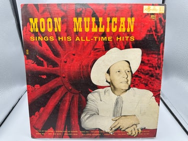 Moon Mullican: Moon Mullican Sings His All-Time Hits (1955), filing number taped to cover