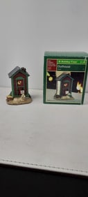 2009 Holiday Time Cowboy Christmas Collection Outhouse Figurine