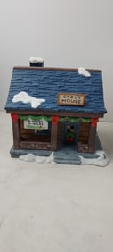 Roman, Inc. Clubhouse Collectible "Caddy House" Porcelain Lighted House #01998