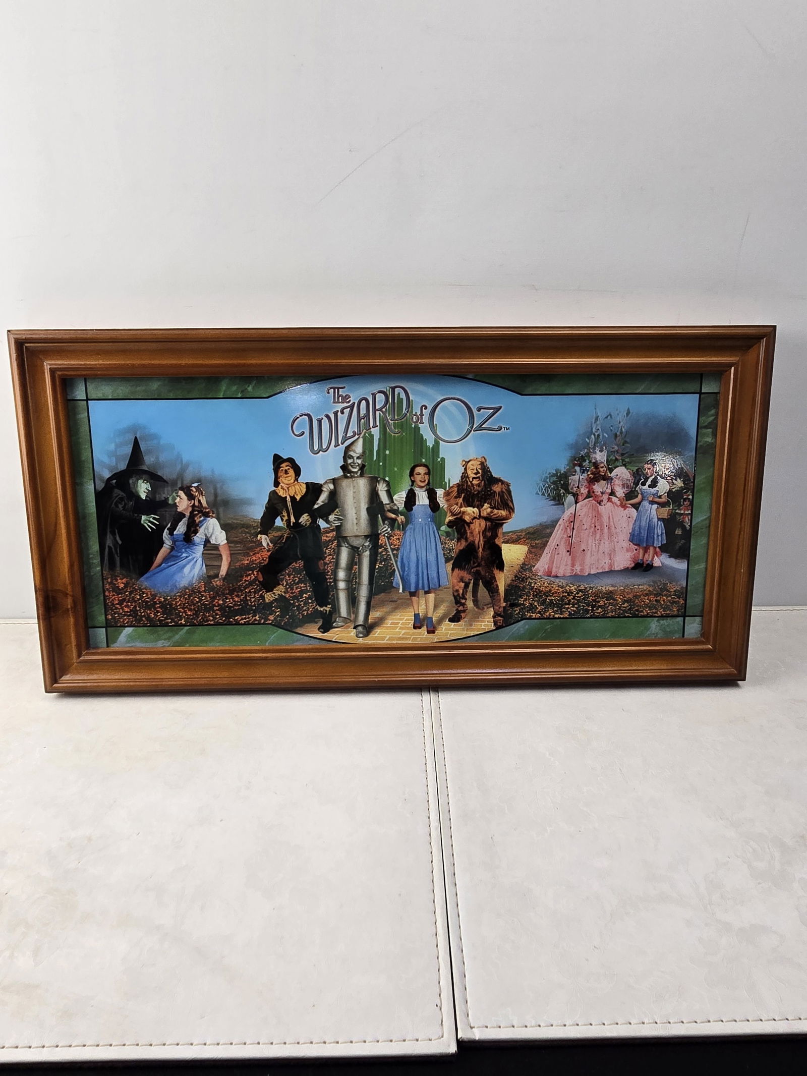 The Wizard of Oz Multi-Layered Stained Glass Style Panorama Framed Wall Art (1 of 5)