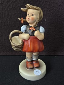 Goebel W. Germany Hummel "Little Shopper Gretel" #96 Figurine (Signed 10/93)