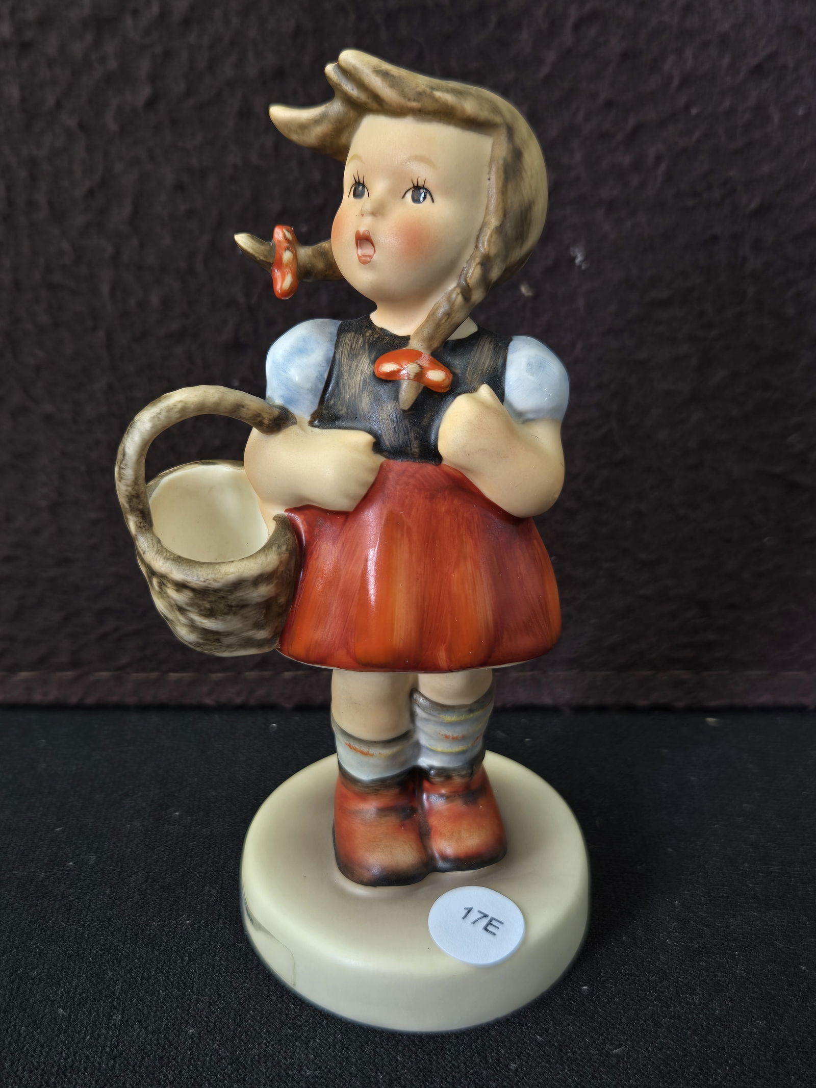 Goebel W. Germany Hummel "Little Shopper Gretel" #96 Figurine (Signed 10/93): This is an authentic Goebel Hummel "Little Shopper Gretel" figurine, model number #96. The hand-painted ceramic figurine depicts a young girl holding a basket. The base features the "Goebel W. Germany