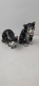 Pair of Beswick Porcelain Cat Figurines, Models #1883 & #1030