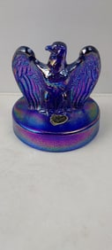 1976 Fenton American Bicentennial Eagle Cobalt Carnival Glass Paperweight