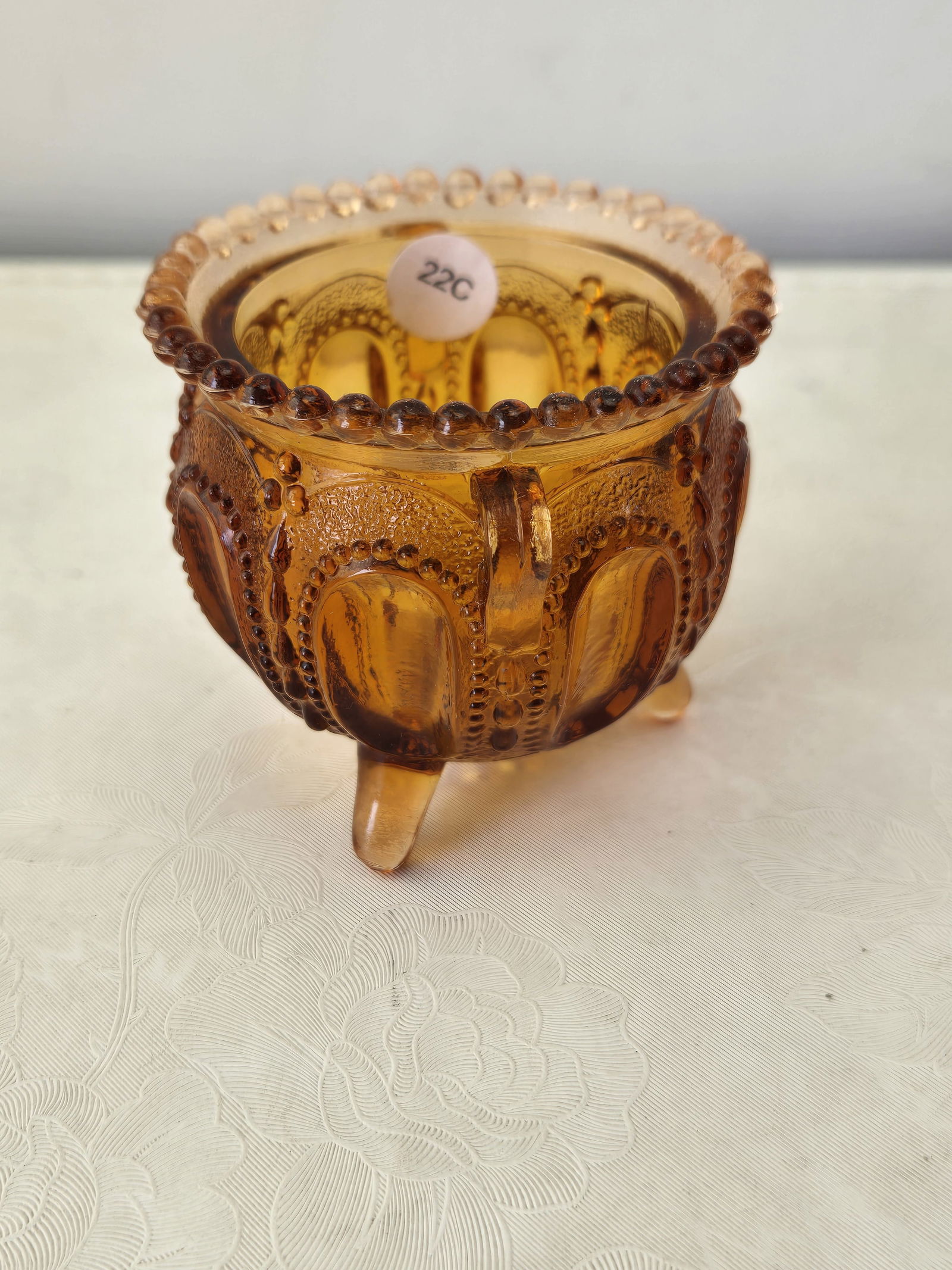 Amber Degenhart Glass Footed Gypsy Pot Toothpick Holder (1 of 4)