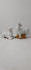 A Pair of Ceramic Sheep Salt & Pepper Shakers