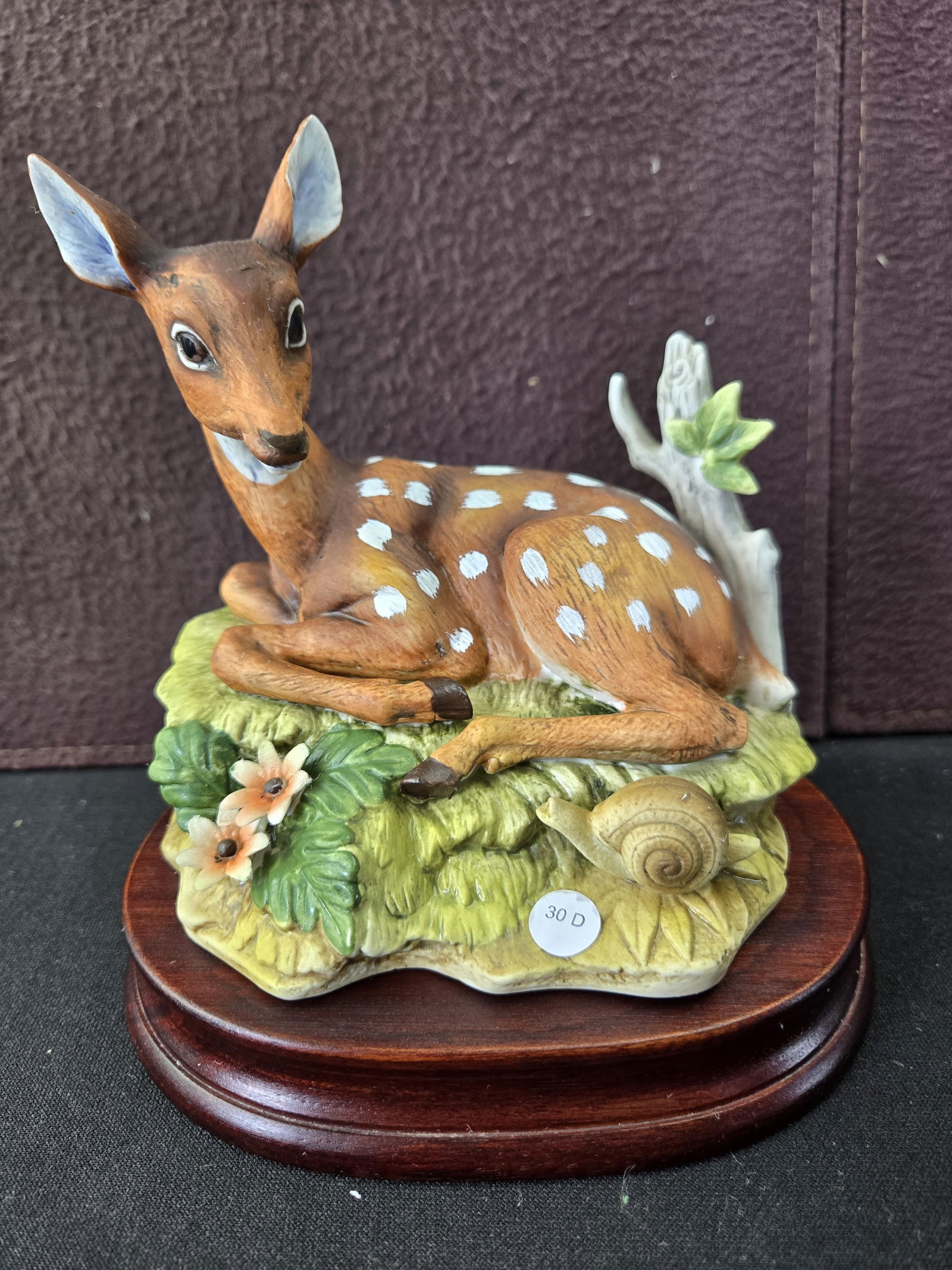 Vintage Enesco Imports Japan Ceramic Spotted Fawn Figurine, Commonly Attributed to Homco (1 of 7)