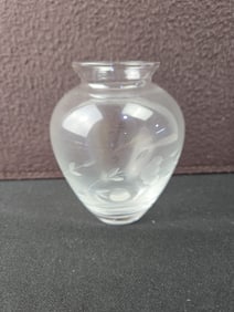 Princess House Heritage Etched Crystal Vase #411