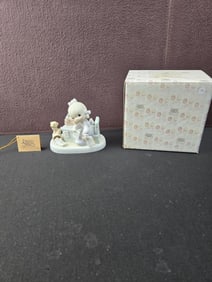 1982 Jonathan & David Enesco Imports Precious Moments "Praise The Lord Anyhow" E-9254