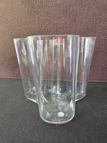 Iittala Alvar Aalto Savoy Vase 3030 Clear Glass, Made In Finland