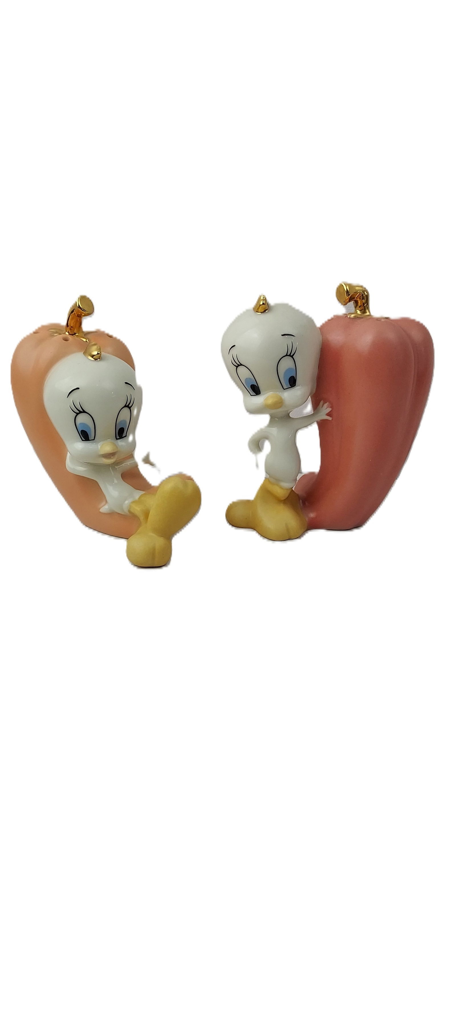2003 Lenox Looney Tunes Tweety Bird Chili Pepper Salt & Pepper Shakers Set (1 of 4)