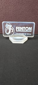 Fenton Art Glass French Opalescent Logo Dealer Sign