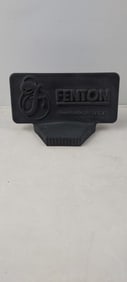 Vintage Fenton Art Glass Dealer Logo Display Sign