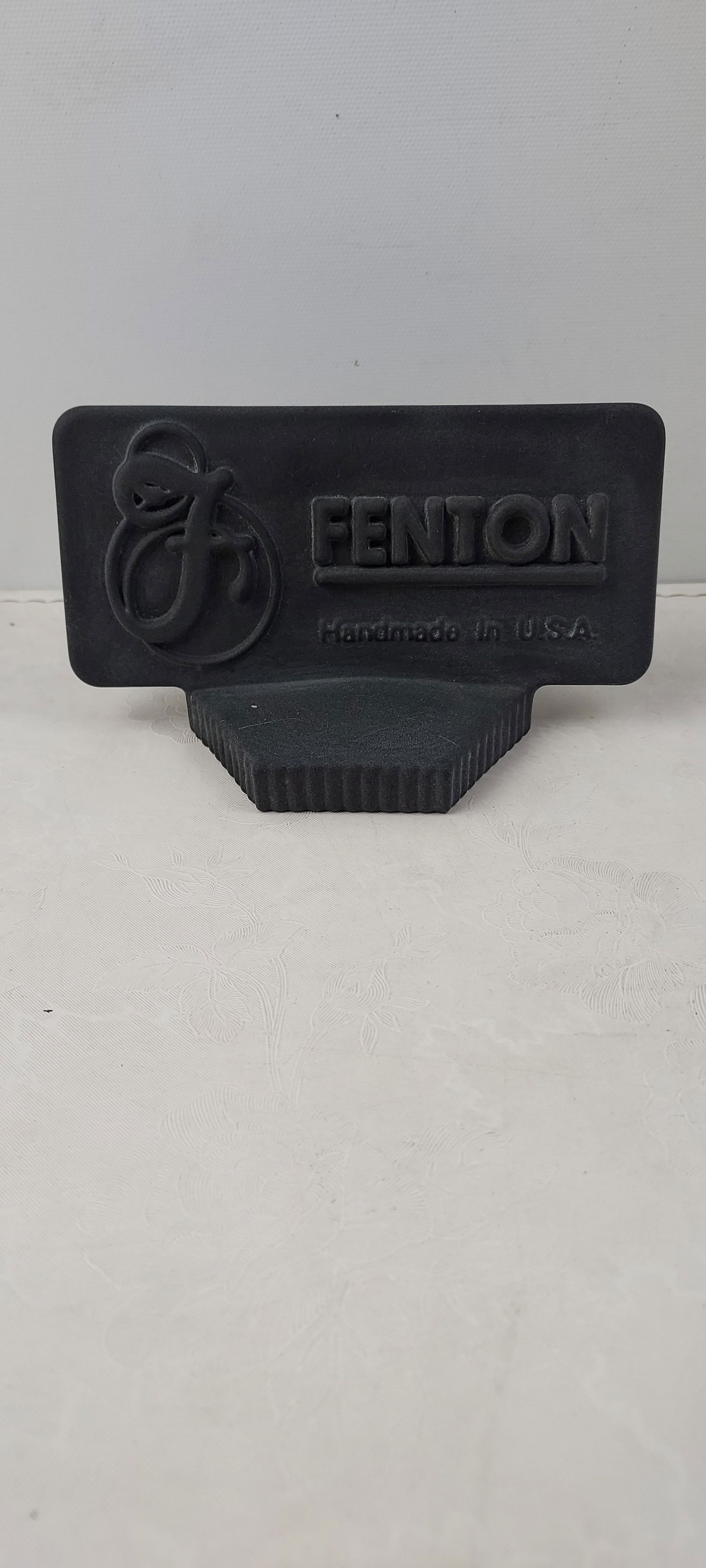 Vintage Fenton Art Glass Dealer Logo Display Sign (1 of 3)