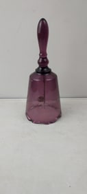 1996 Fenton Amethyst Glass Bell 20th Anniversary JAGCA 1976-1996