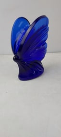 Fenton Cobalt Blue Glass Butterfly Figurine