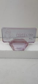 Fenton Art Glass French Opalescent Logo Dealer Sign #9799