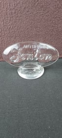 Fenton Clear Glass Logo Dealer Sign