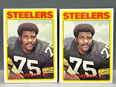 Lot Of (2) 1972 Topps #230 Joe Greene (HOF) - Steelers   - 2nd Year