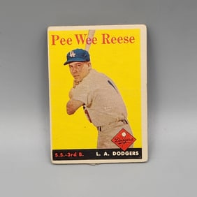 1958 Topps Pee Wee Reese #375 HOF