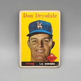 1958 Topps Don Drysdale #25 HOF 2nd Year