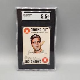 1968 Topps Game Joe Torre #31 SGC 5.5 HOF