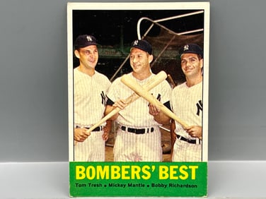 1963 Topps #173 Bombers Best -  Mickey Mantle