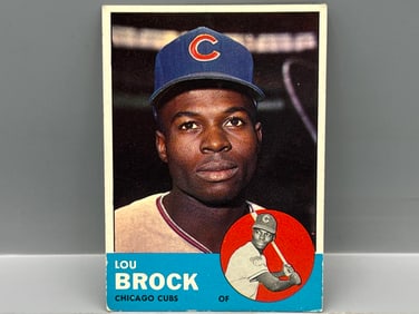 1963 Topps #472 Lou Brock (HOF) - Cubs  - 2nd Year Card