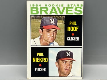 1964 Topps #541 Phil Niekro Rookie (HOF)  - Braves Rookie Stars