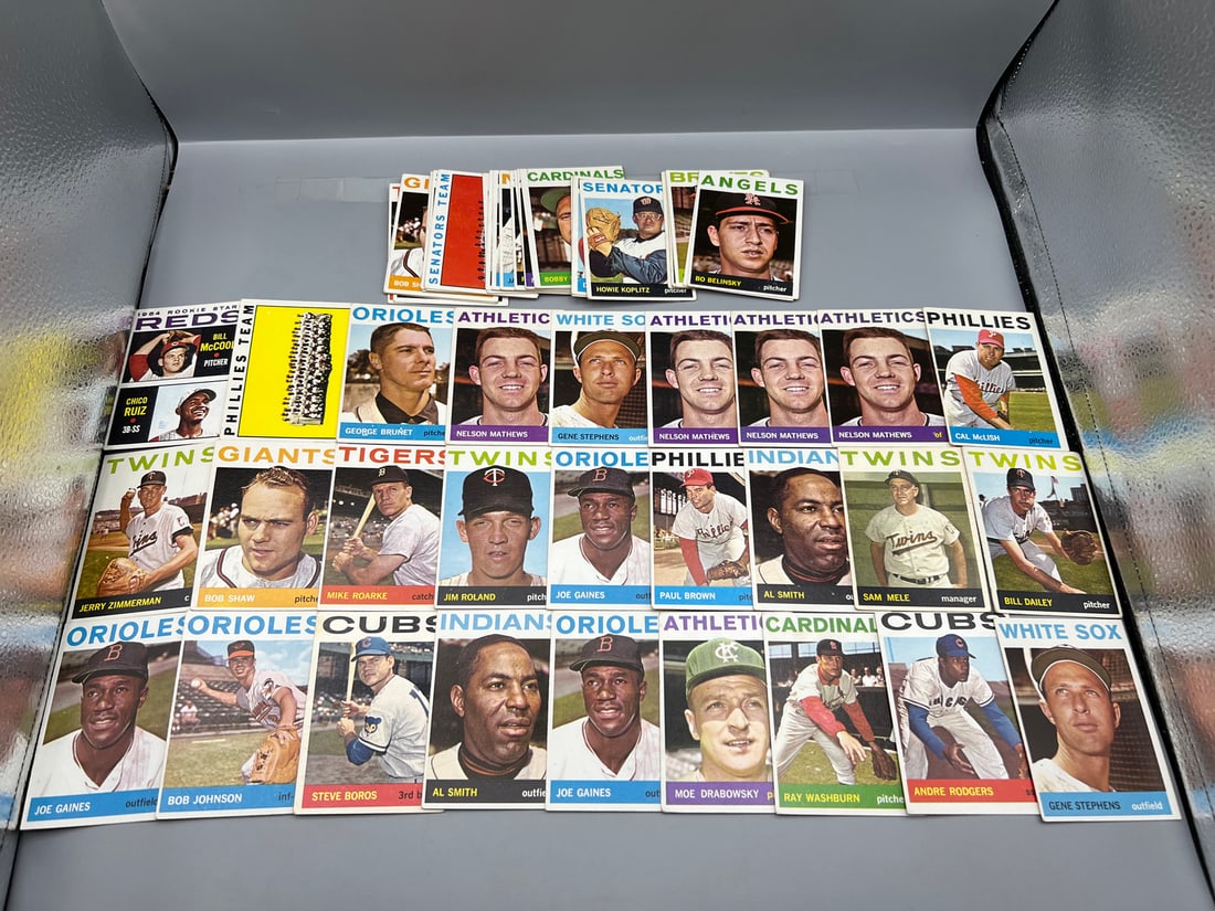 Lot of (50+) 1964 Topps Baseball Cards - Varying Conditions (1 of 3)