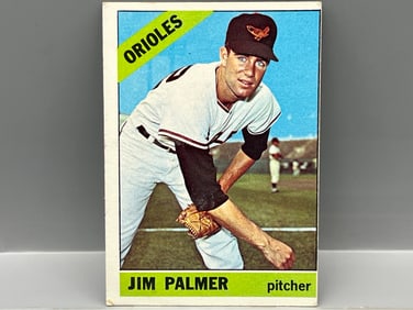 1966 Topps #126 Jim Palmer Rookie (HOF) - Orioles
