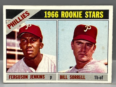 1966 Topps #254 Ferguson Jenkins Rookie (HOF)  - Phillies Rookie Stars